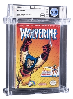 1991 NES Nintendo (USA) "Wolverine" Sealed Video Game - WATA 9.8/A++